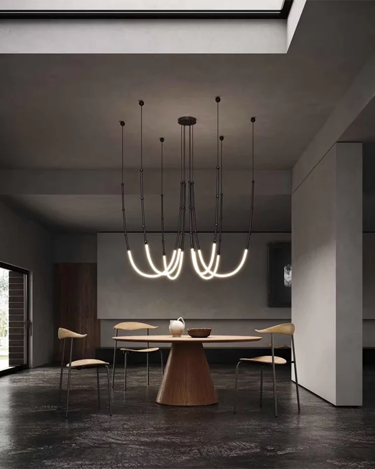 WOMO Bamboo Rope LED Chandelier-WM2752 - Image 3