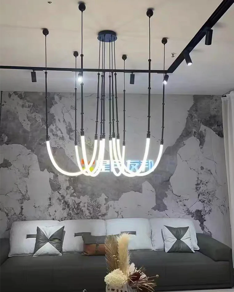 WOMO Bamboo Rope LED Chandelier-WM2752 - Image 6