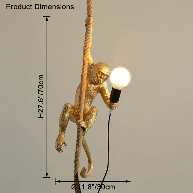 WOMO Monkey Rope Pendant Light-WM2467 - Image 17