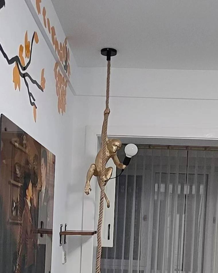 WOMO Monkey Rope Pendant Light-WM2467 - Image 5