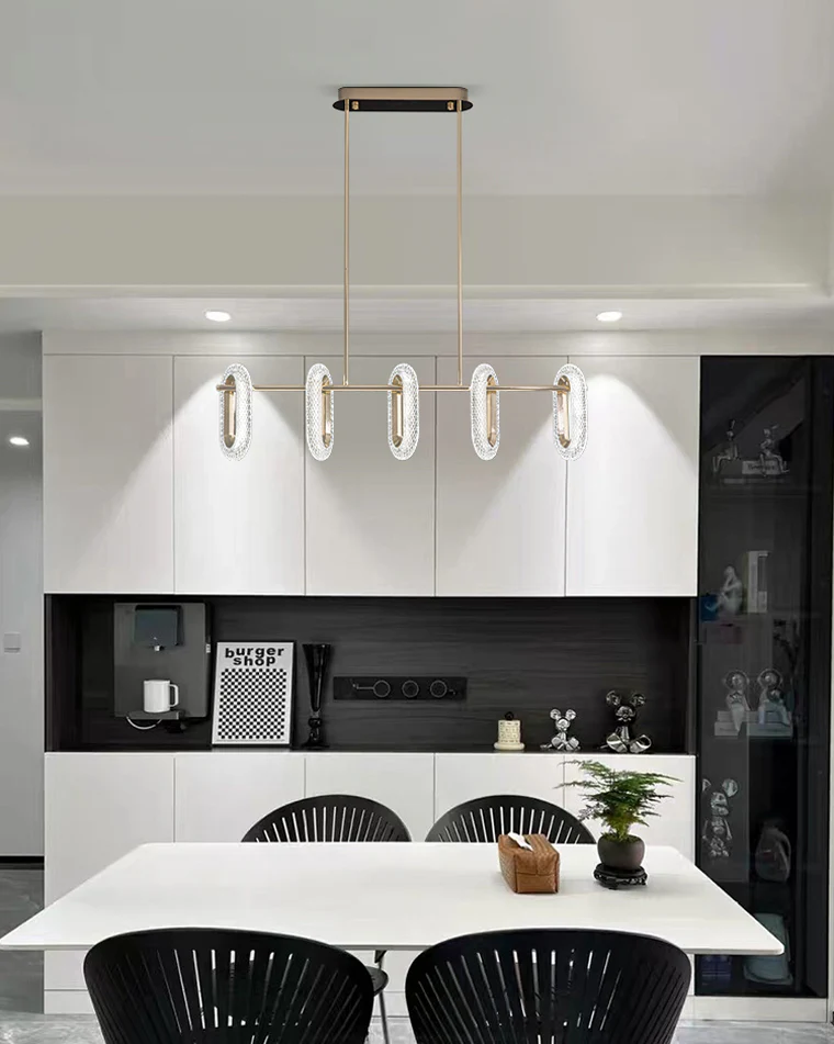 WOMO Rose Gold Long Oval Chandelier-WM2402 - Image 10