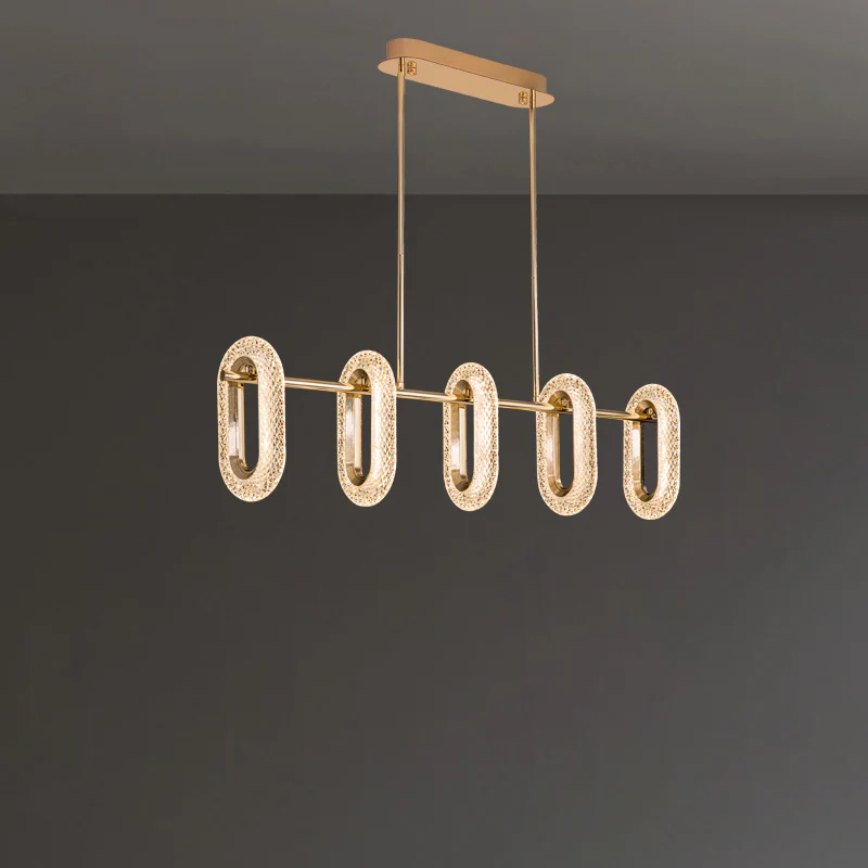 WOMO Rose Gold Long Oval Chandelier-WM2402 - Image 25