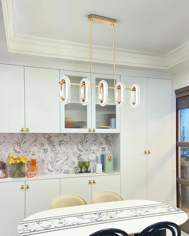 WOMO Rose Gold Long Oval Chandelier-WM2402 - Image 7