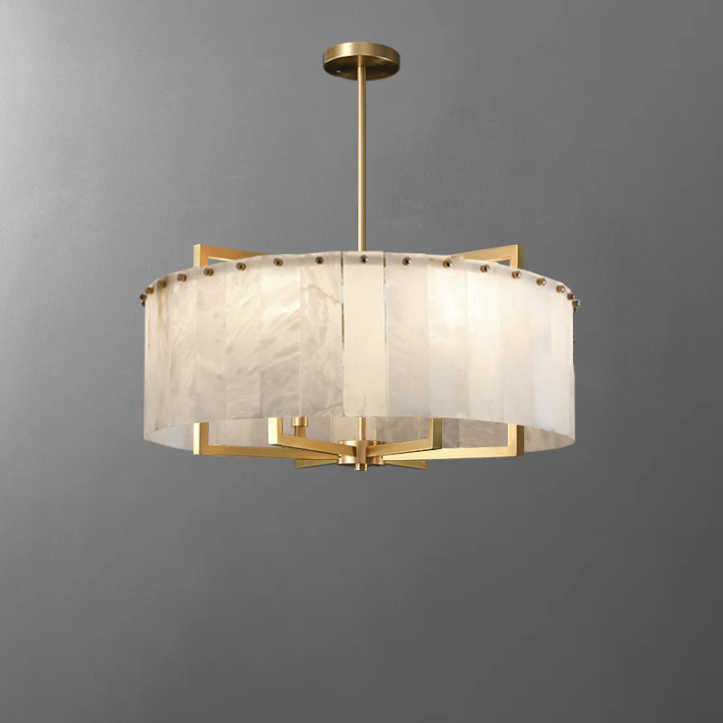 WOMO Round Alabaster Chandelier-WM2390a - Image 12
