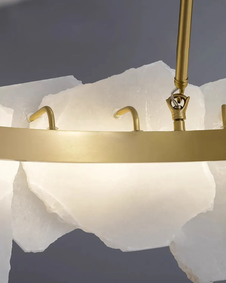 WOMO Alabaster Round Chandelier-WM2392a - Image 13
