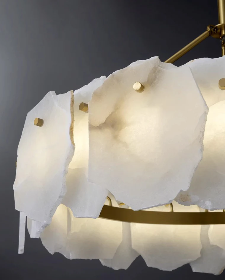 WOMO Alabaster Round Chandelier-WM2392a - Image 14