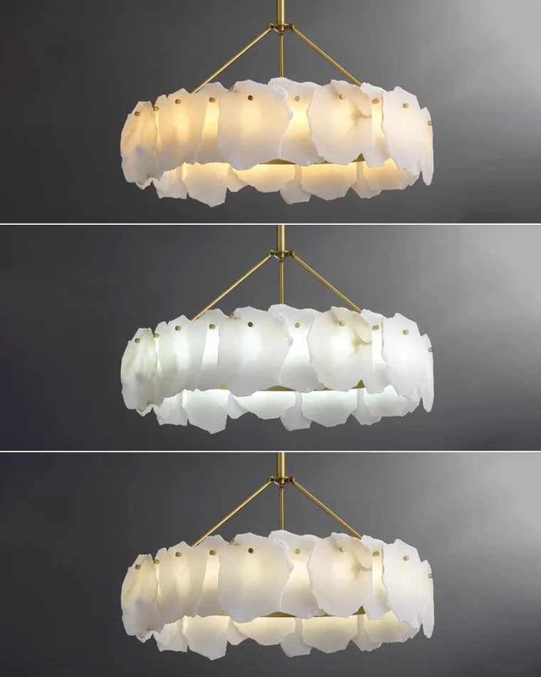 WOMO Alabaster Round Chandelier-WM2392a - Image 15