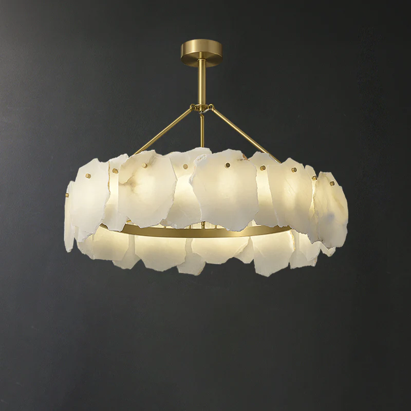 WOMO Alabaster Round Chandelier-WM2392a - Image 23