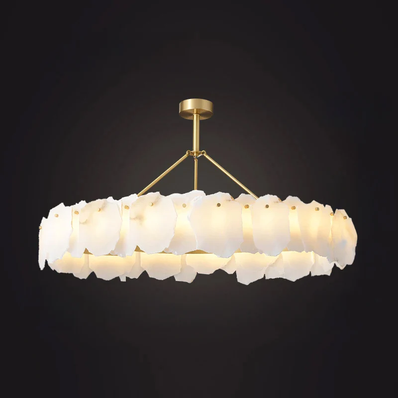 WOMO Alabaster Round Chandelier-WM2392a - Image 25