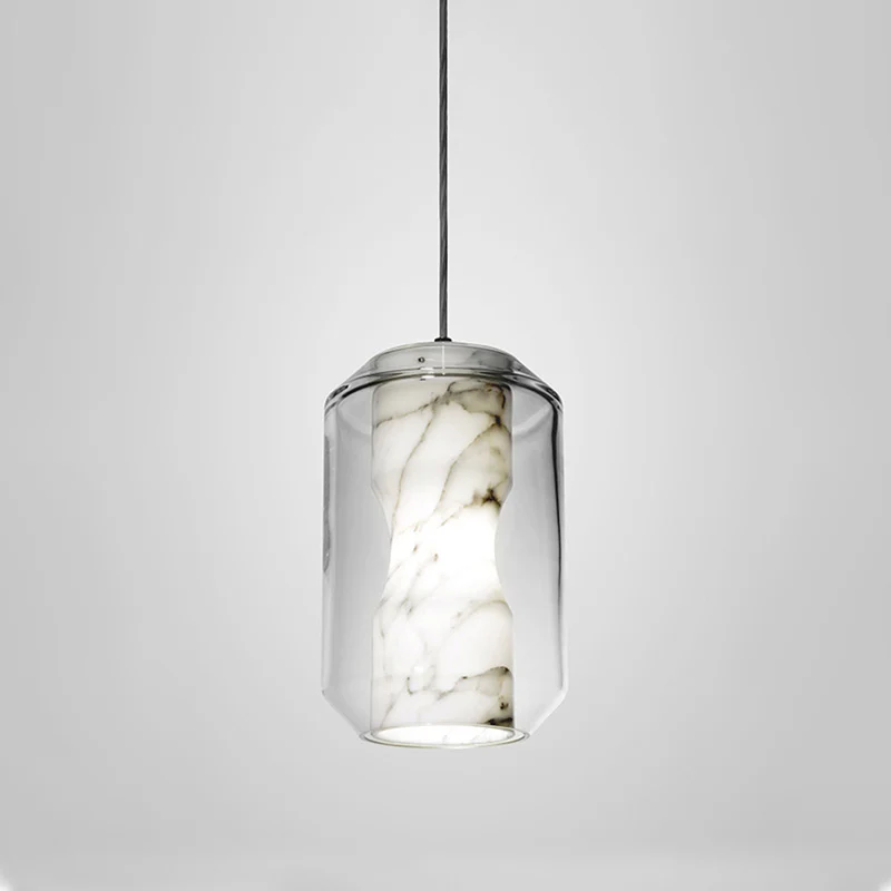 WOMO Alabaster Glass Round Pendant Light-WM2837 - Image 10