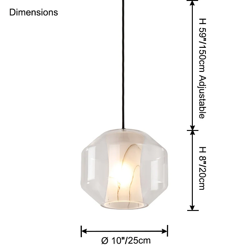 WOMO Alabaster Glass Round Pendant Light-WM2837 - Image 13