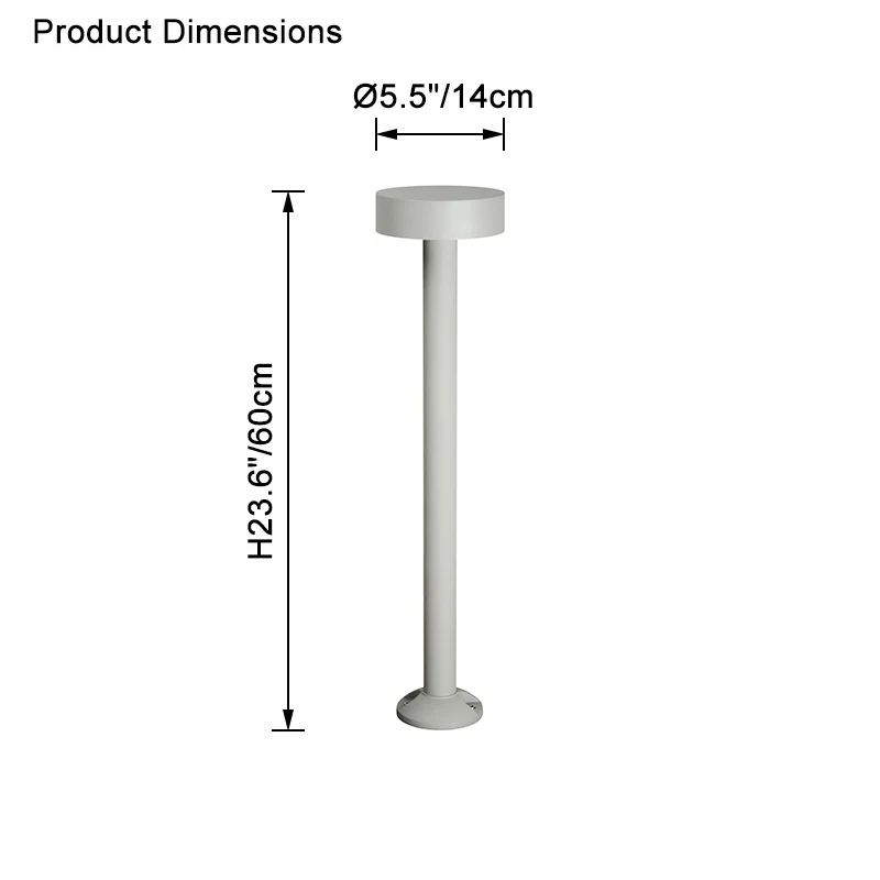 WOMO Round Bollard Light-WM9136 - Image 19