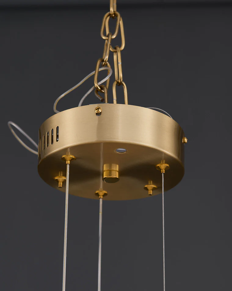 WOMO Enamel Round Brass Chandelier-WM2335 - Image 10