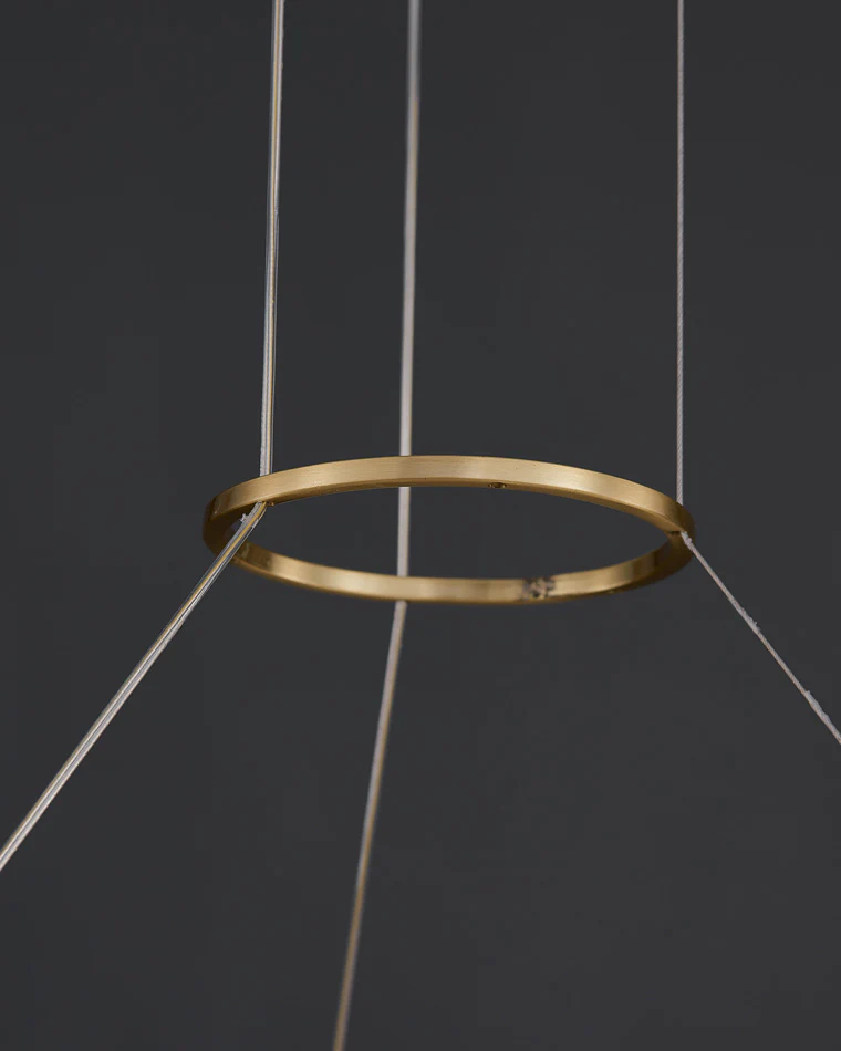 WOMO Enamel Round Brass Chandelier-WM2335 - Image 9