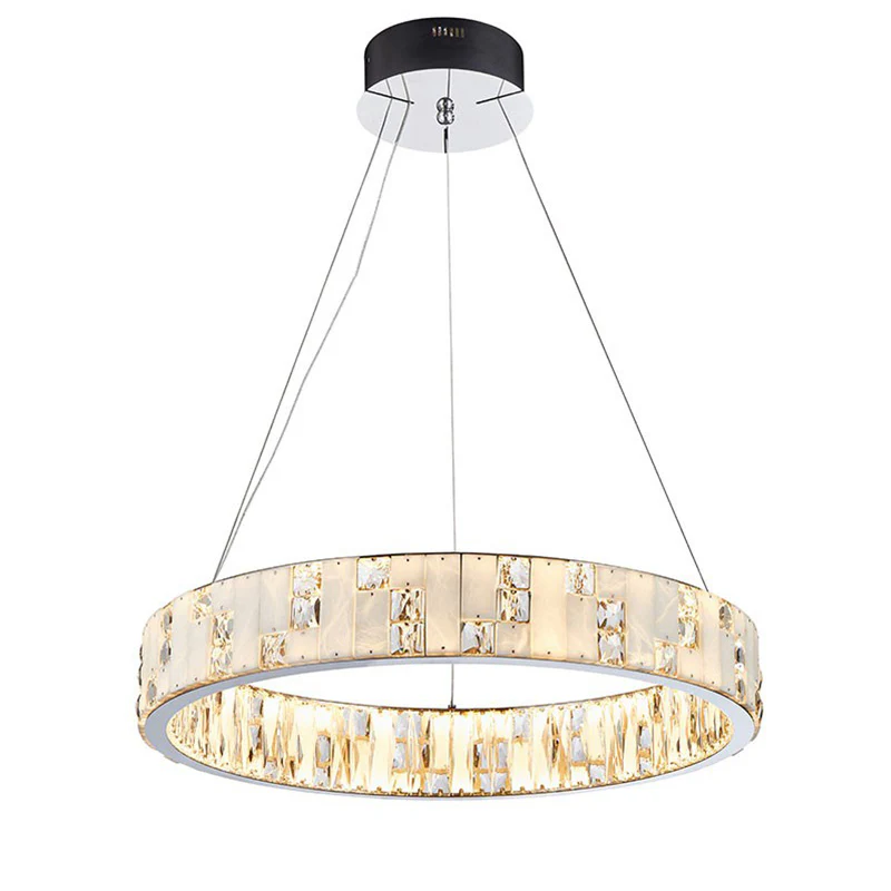WOMO Round Crystal Alabaster Chandelier-WM2738 - Image 16