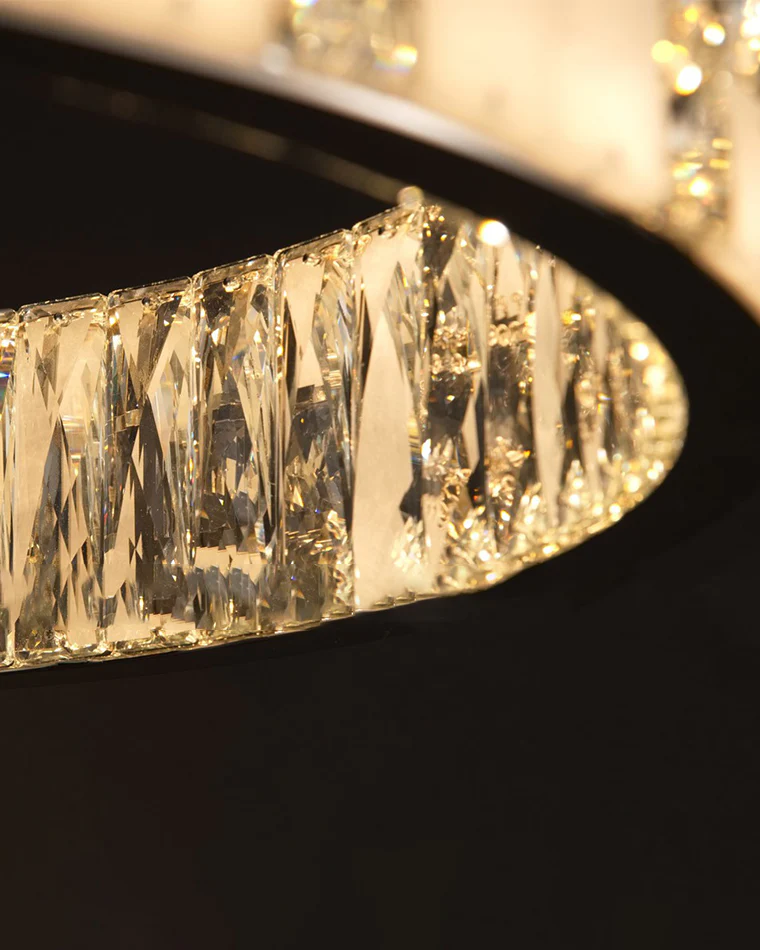WOMO Round Crystal Alabaster Chandelier-WM2738 - Image 9