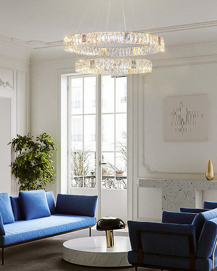 WOMO Round Crystal Chandelier-WM2355 - Image 2