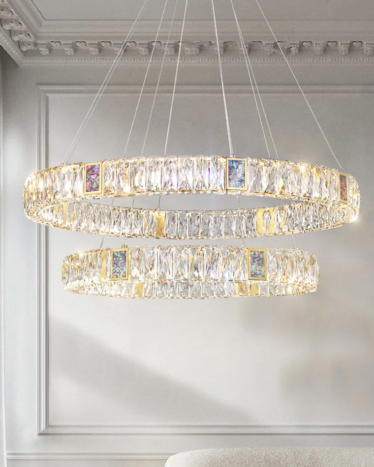 WOMO Round Crystal Chandelier-WM2355 - Image 3