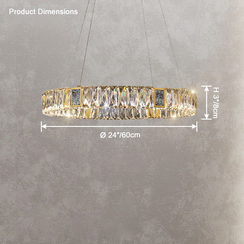 WOMO Round Crystal Chandelier-WM2355 - Image 7