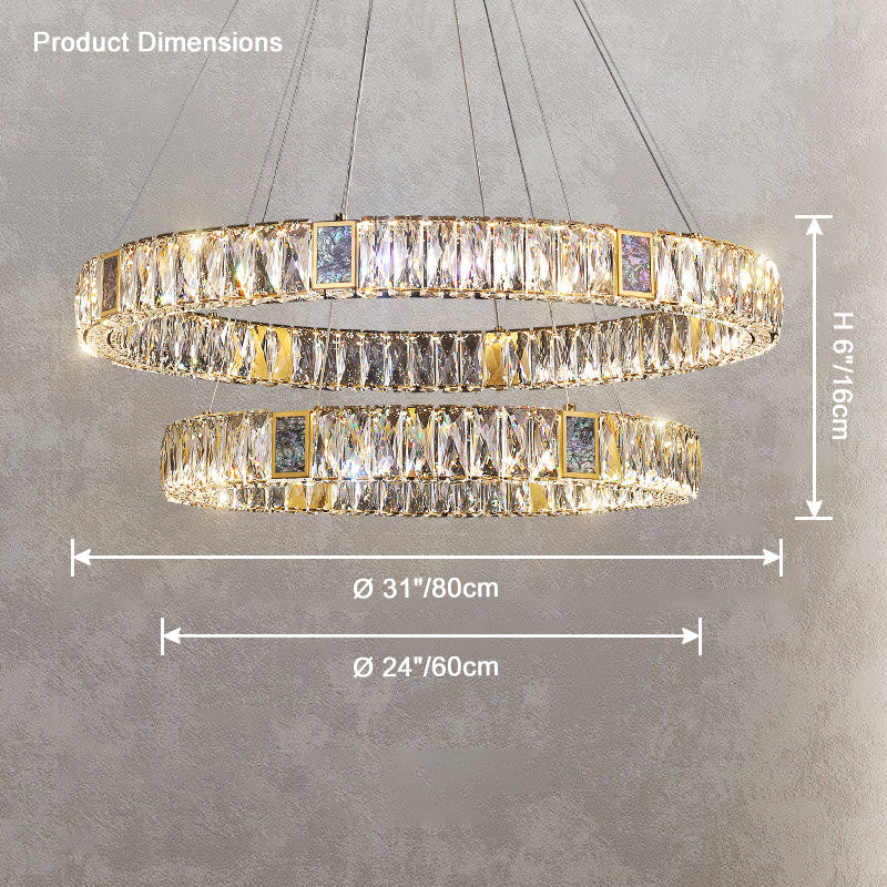 WOMO Round Crystal Chandelier-WM2355 - Image 9
