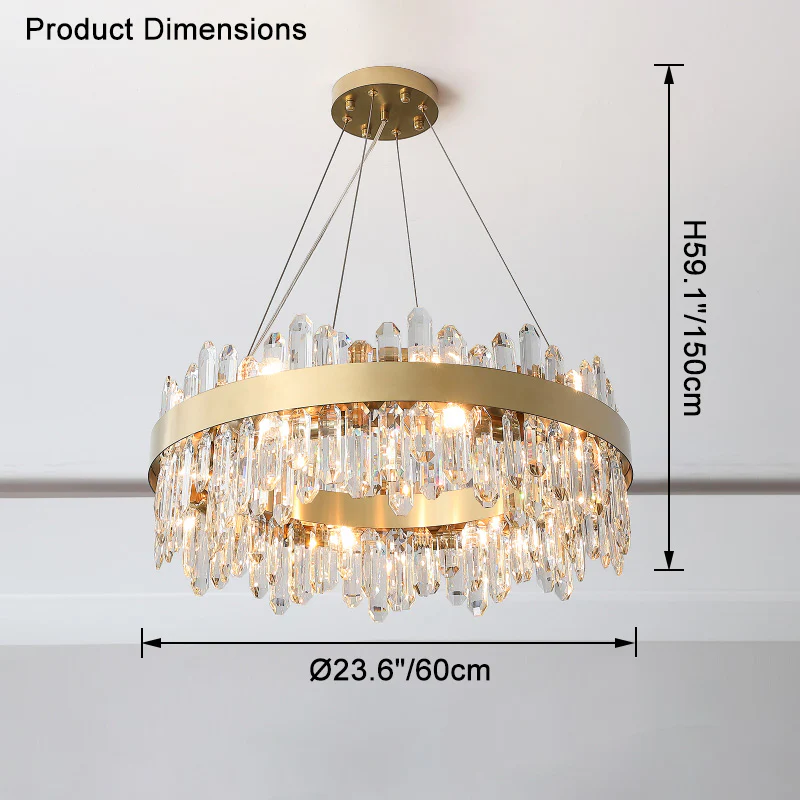 WOMO Round Crystal Chandelier-WM2488a - Image 38