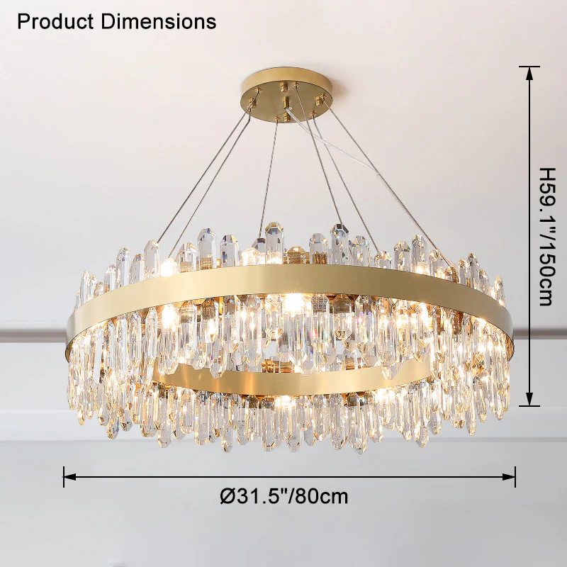 WOMO Round Crystal Chandelier-WM2488a - Image 40