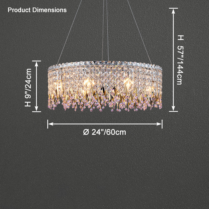 WOMO Round Crystal Chandelier-WM2630 - Image 12