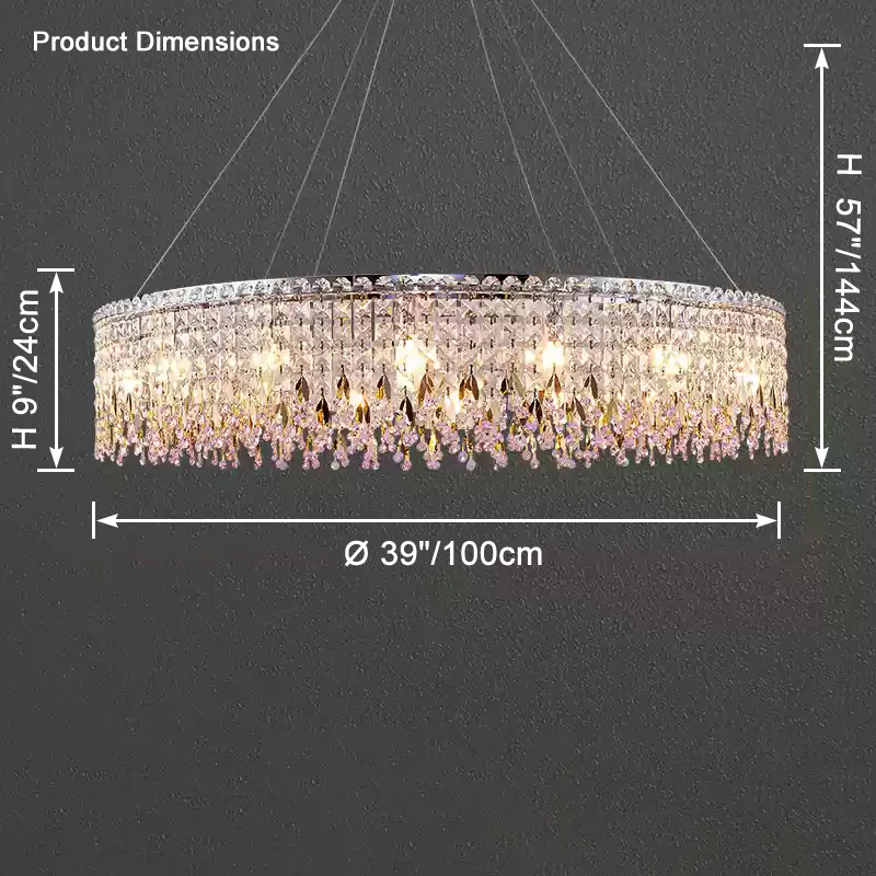 WOMO Round Crystal Chandelier-WM2630 - Image 16