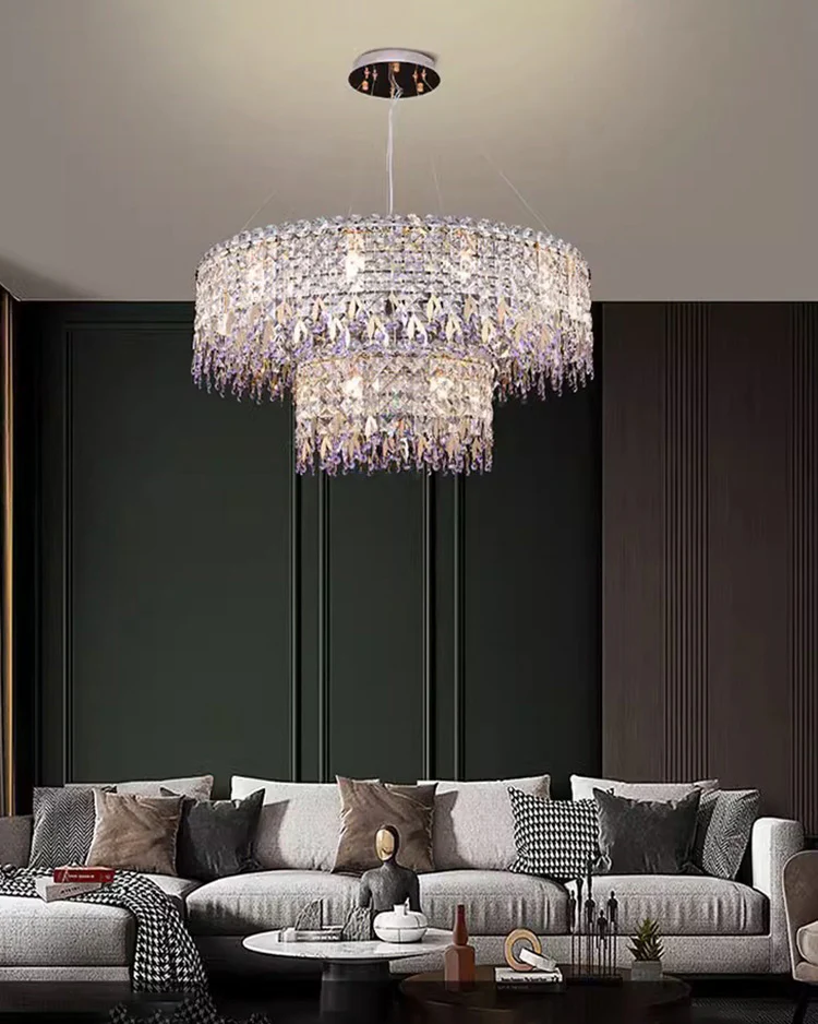 WOMO Round Crystal Chandelier-WM2630 - Image 2