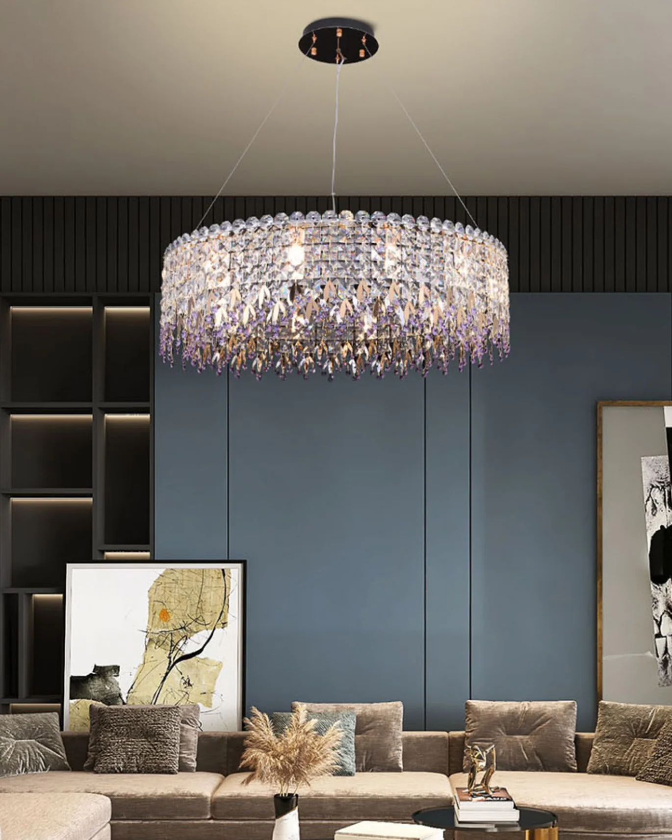 WOMO Round Crystal Chandelier-WM2630 - Image 3