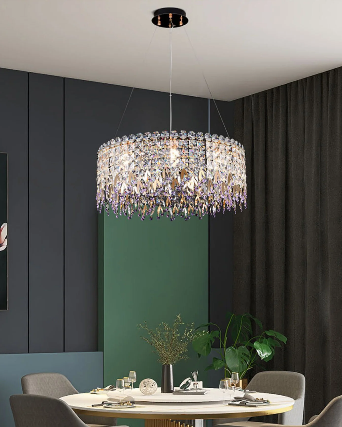 WOMO Round Crystal Chandelier-WM2630 - Image 4