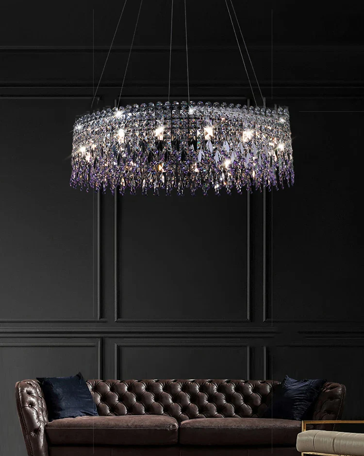 WOMO Round Crystal Chandelier-WM2630 - Image 7