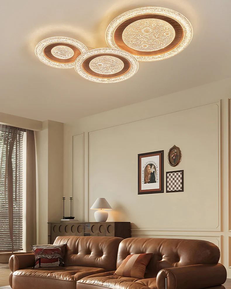 WOMO Moon Flat Flush Mount Ceiling Light-WM1197 - Image 10
