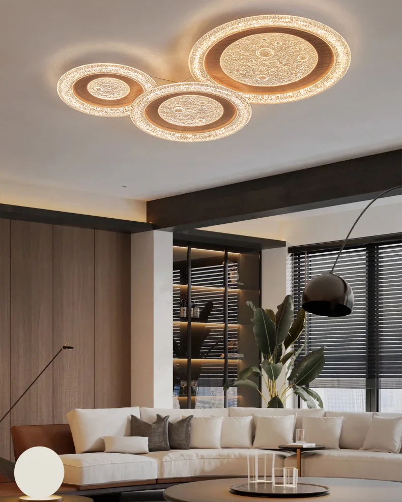 WOMO Moon Flat Flush Mount Ceiling Light-WM1197 - Image 12