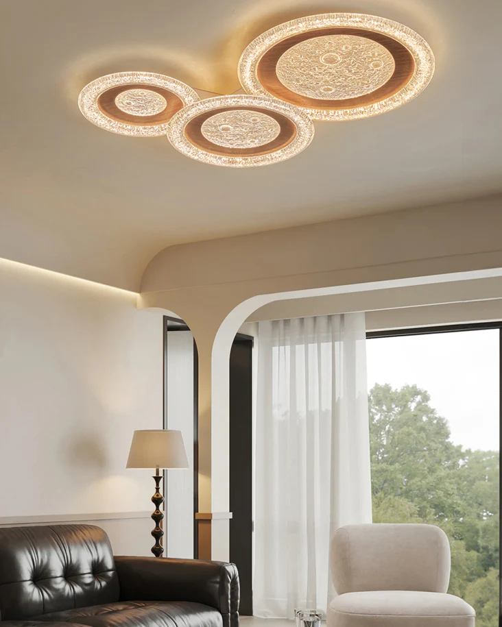 WOMO Moon Flat Flush Mount Ceiling Light-WM1197 - Image 13