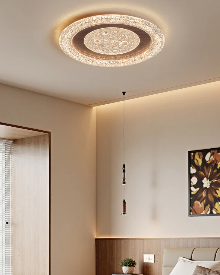 WOMO Moon Flat Flush Mount Ceiling Light-WM1197 - Image 3
