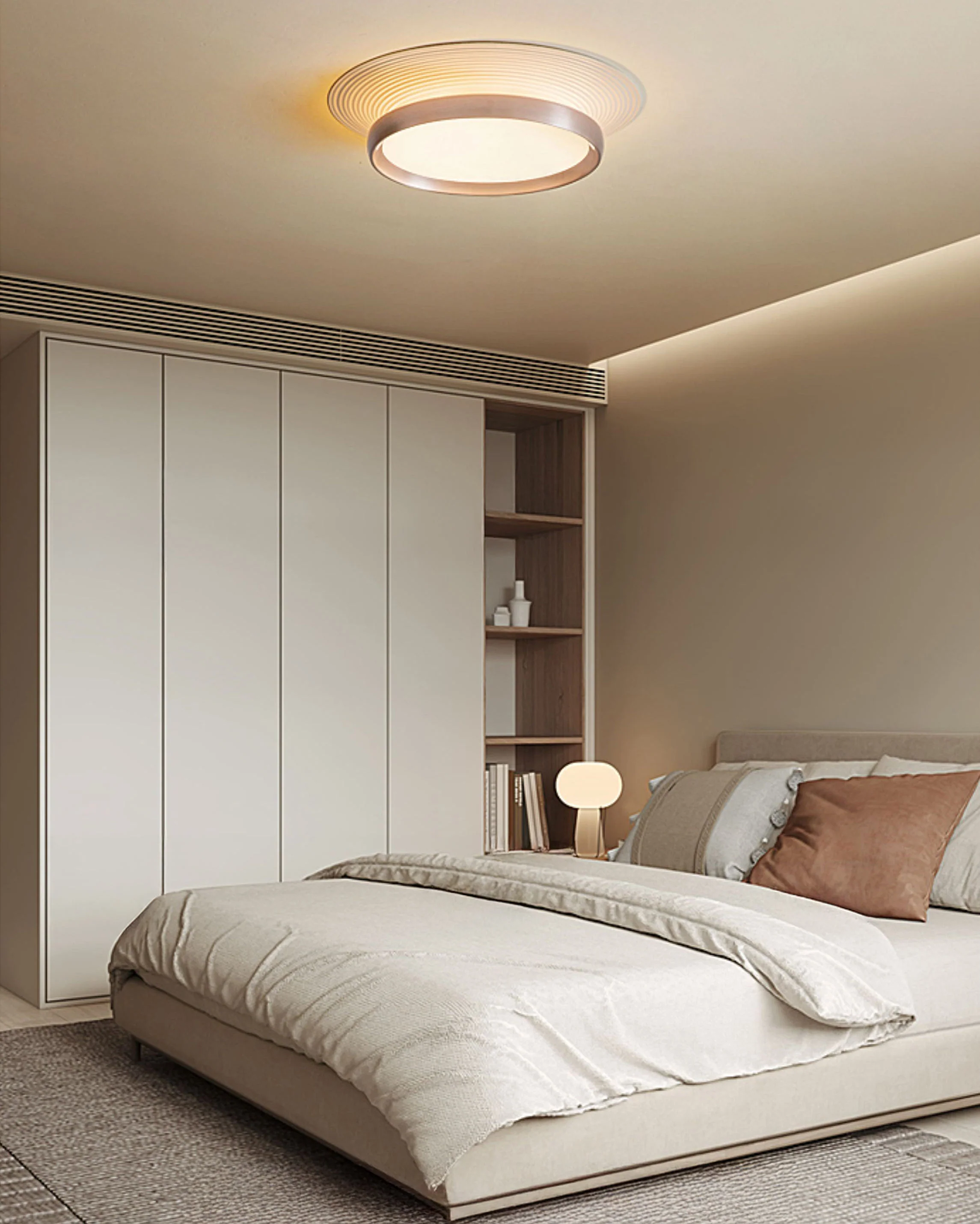 WOMO Round Flat Flush Mount Ceiling Light-WM1209 - Image 2