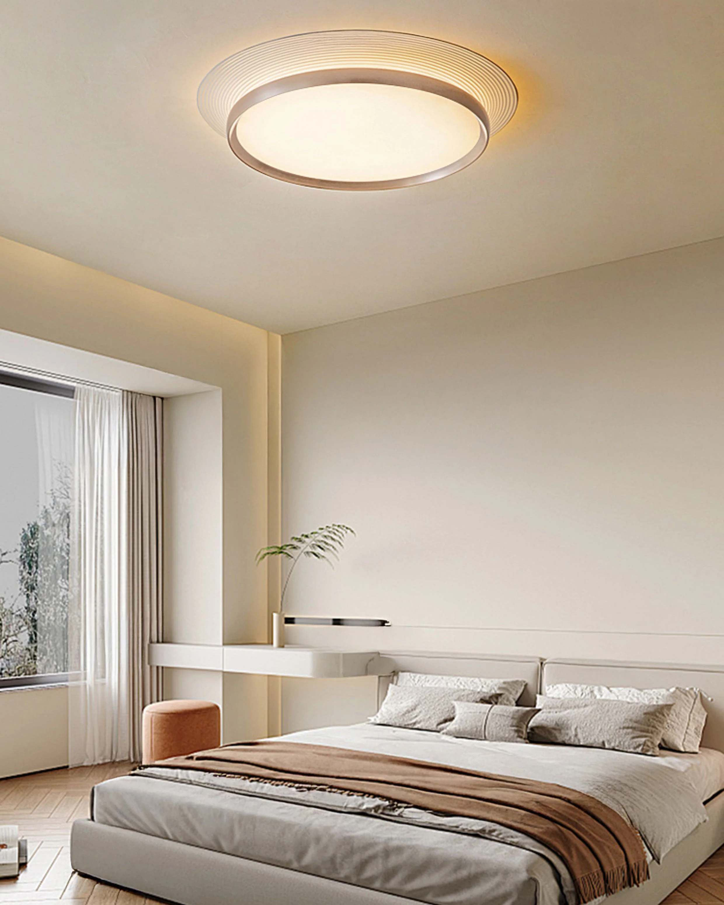 WOMO Round Flat Flush Mount Ceiling Light-WM1209 - Image 3