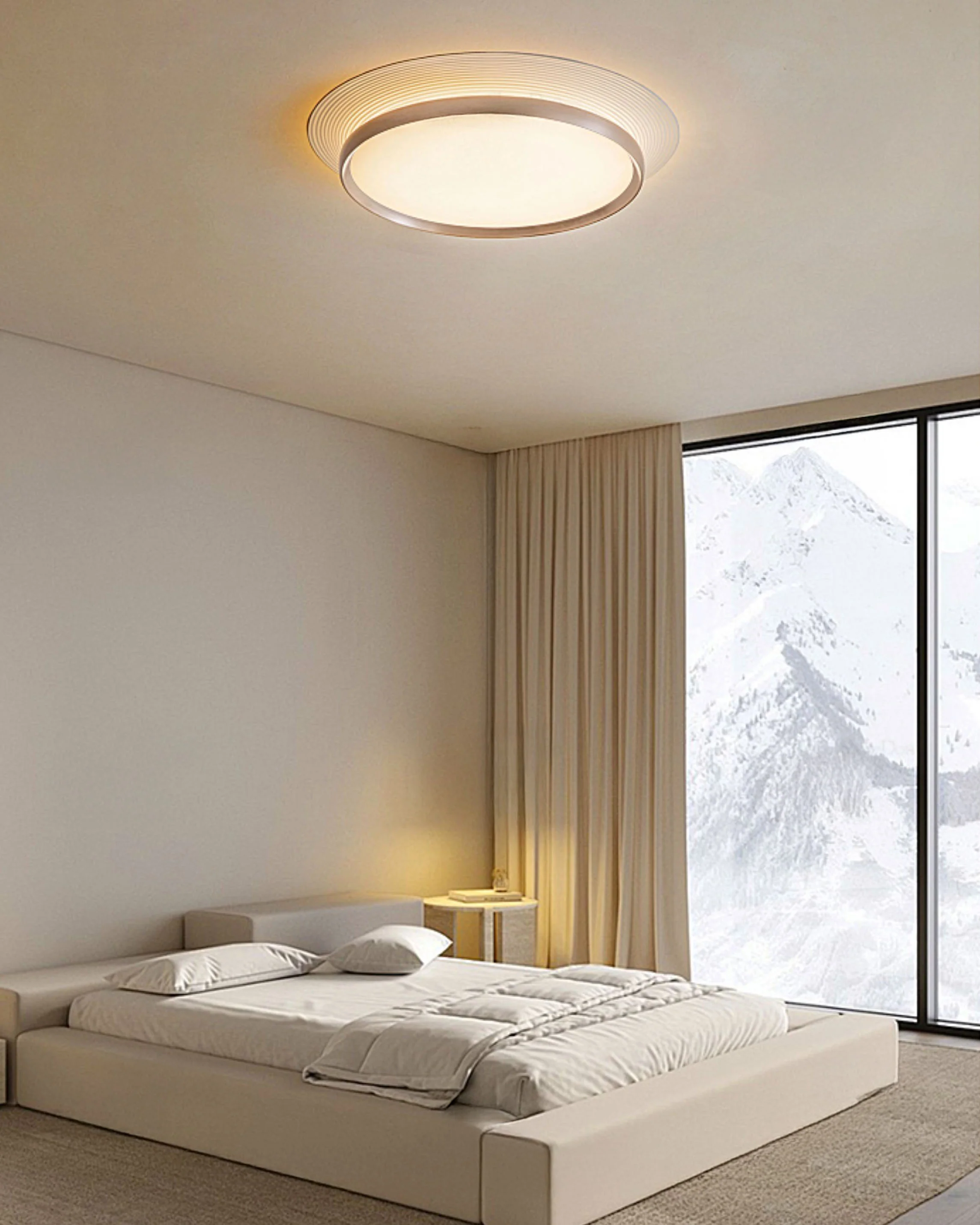 WOMO Round Flat Flush Mount Ceiling Light-WM1209 - Image 7