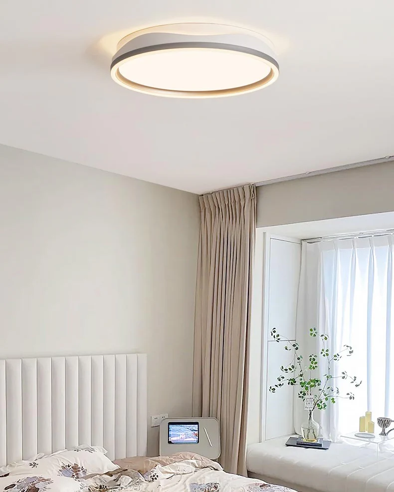 WOMO Round Flat Flush Mount Ceiling Light-WM1222 - Image 8