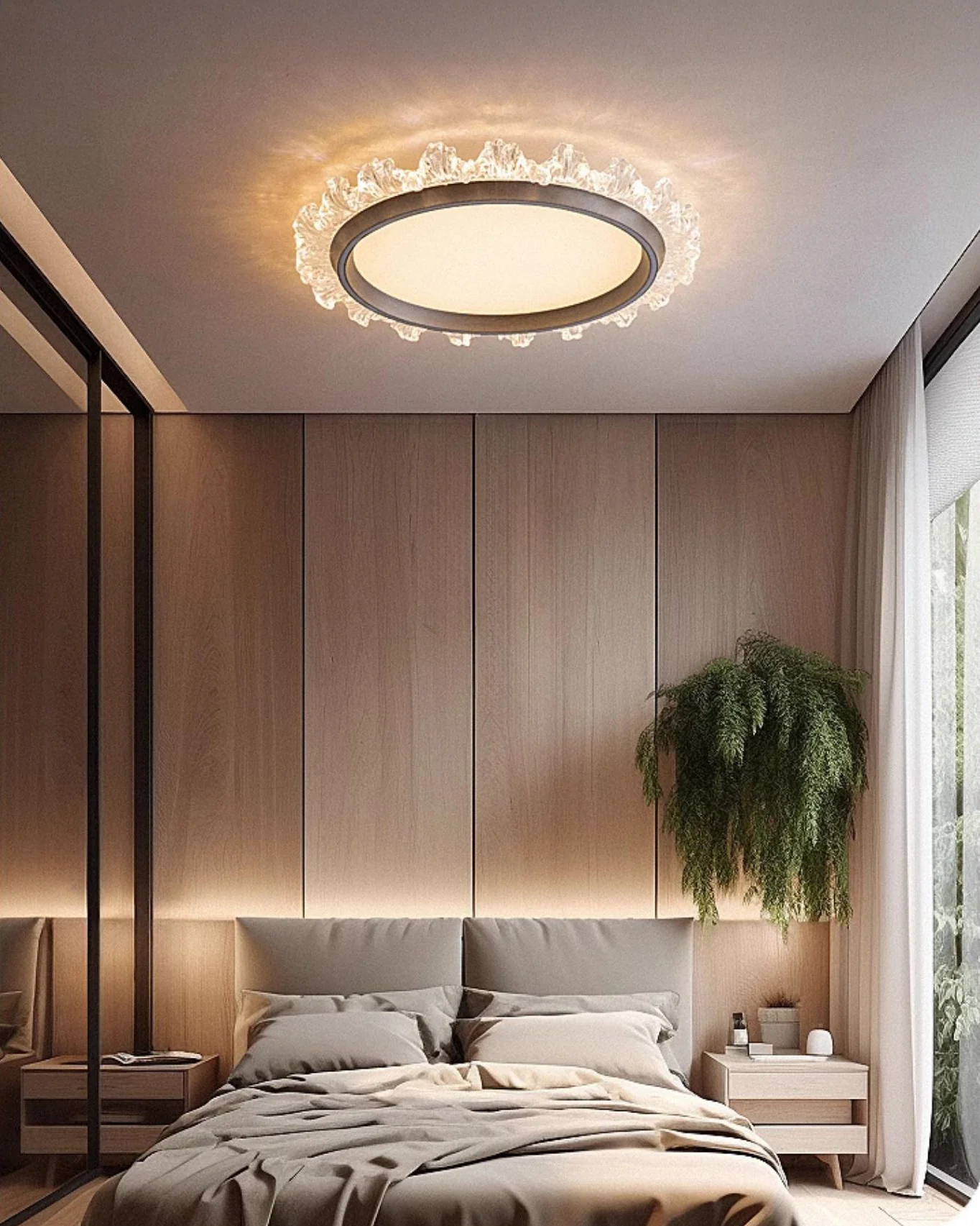 WOMO Round Flush Mount Ceiling Light-WM1156 - Image 7