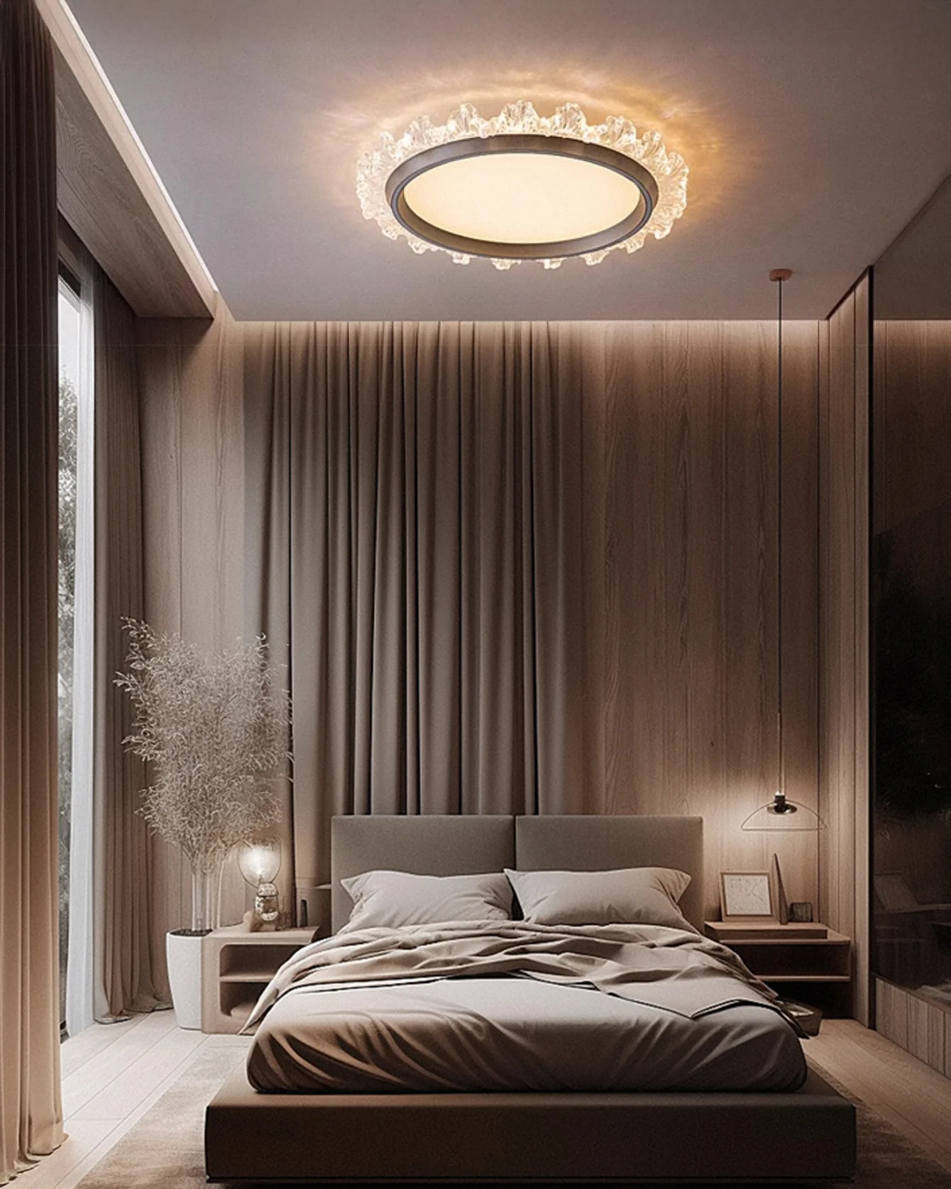 WOMO Round Flush Mount Ceiling Light-WM1156 - Image 8