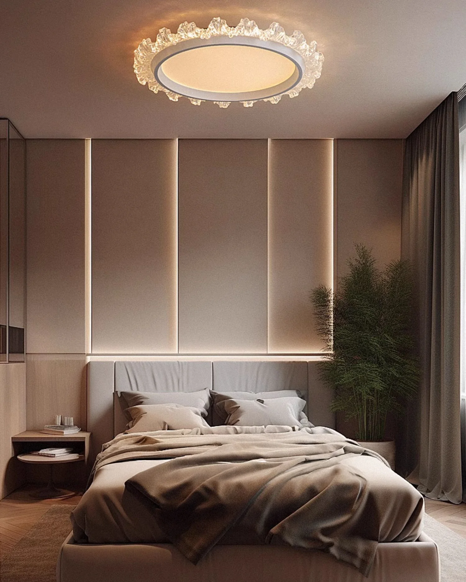 WOMO Round Flush Mount Ceiling Light-WM1156 - Image 9
