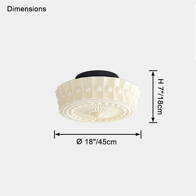 WOMO Round Glass Ceiling Light-WM1125 - Image 14