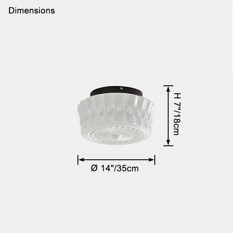 WOMO Round Glass Ceiling Light-WM1125 - Image 16