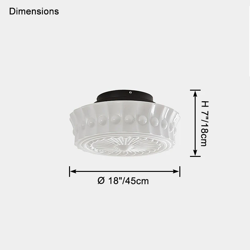 WOMO Round Glass Ceiling Light-WM1125 - Image 18