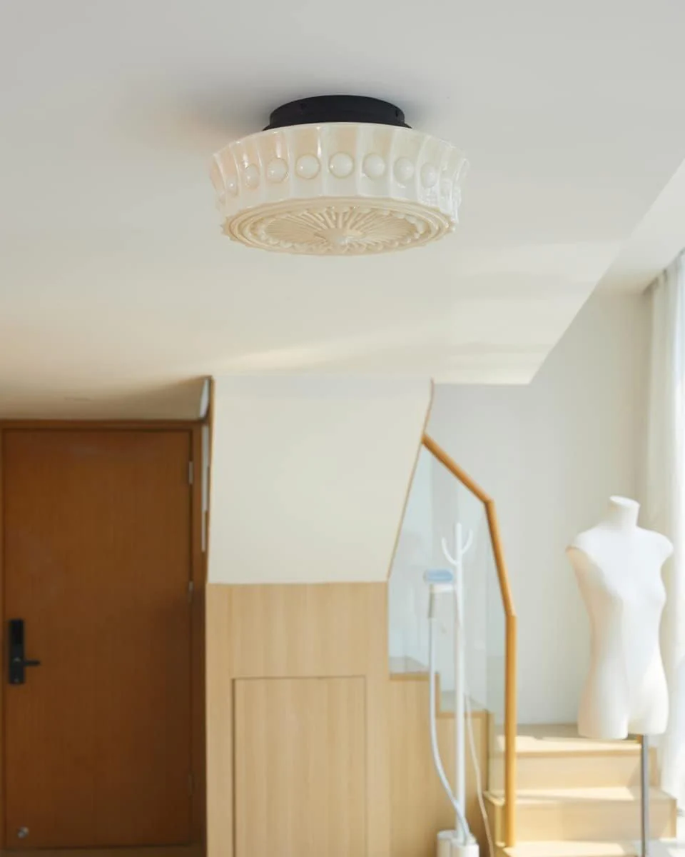 WOMO Round Glass Ceiling Light-WM1125 - Image 2