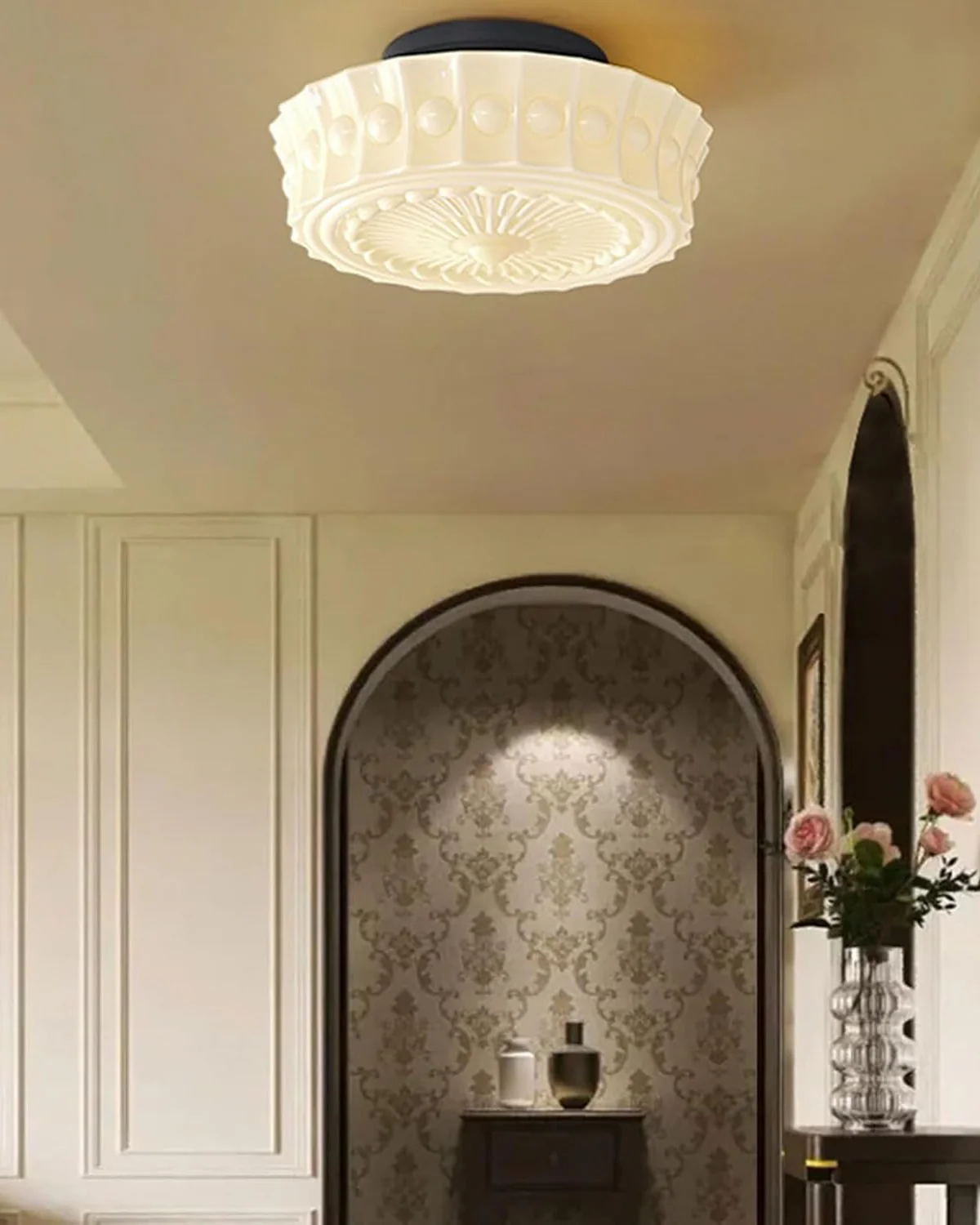 WOMO Round Glass Ceiling Light-WM1125 - Image 3