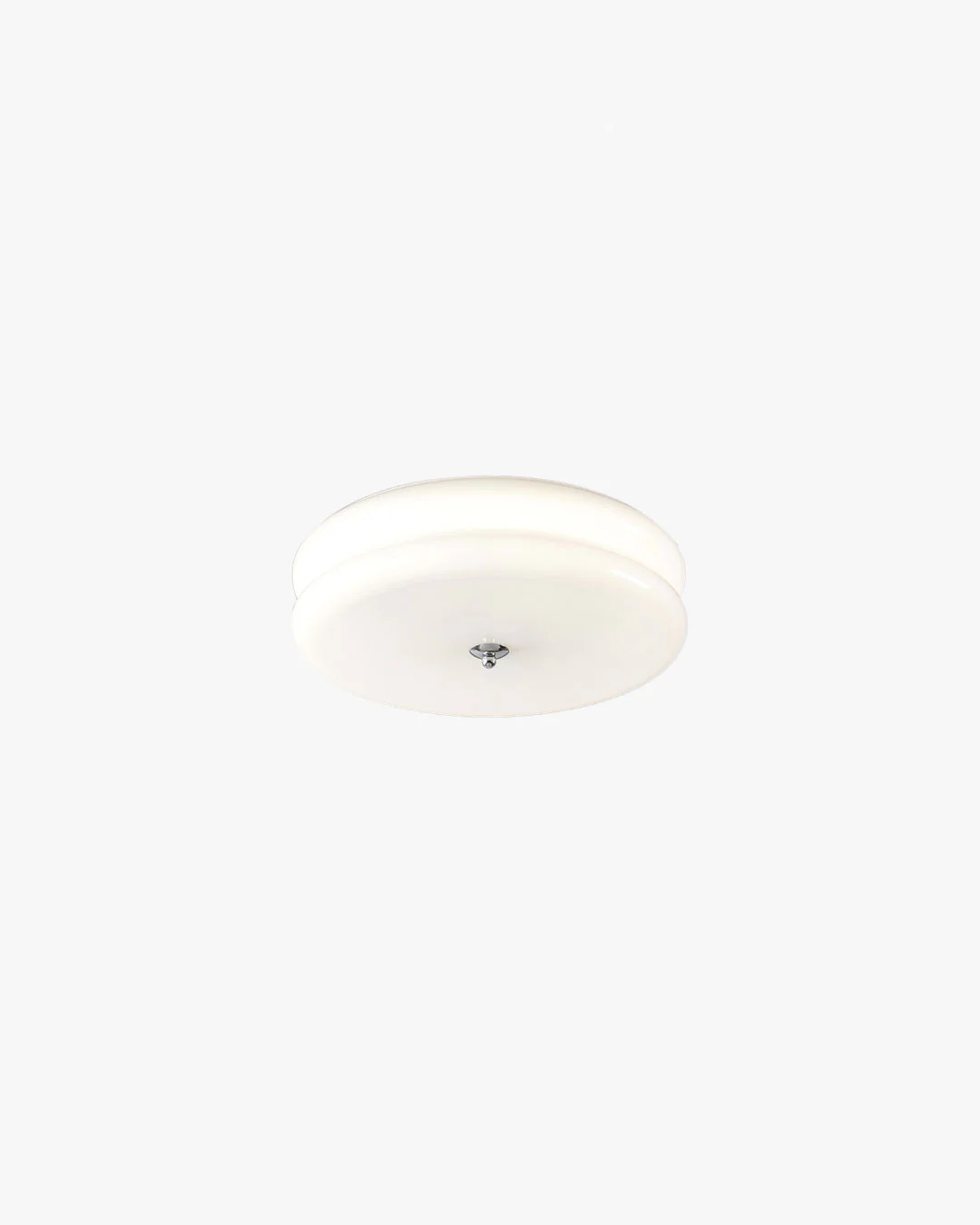 WOMO Round Cream Glass Flush Mount Ceiling Light-WM1132 - Image 25