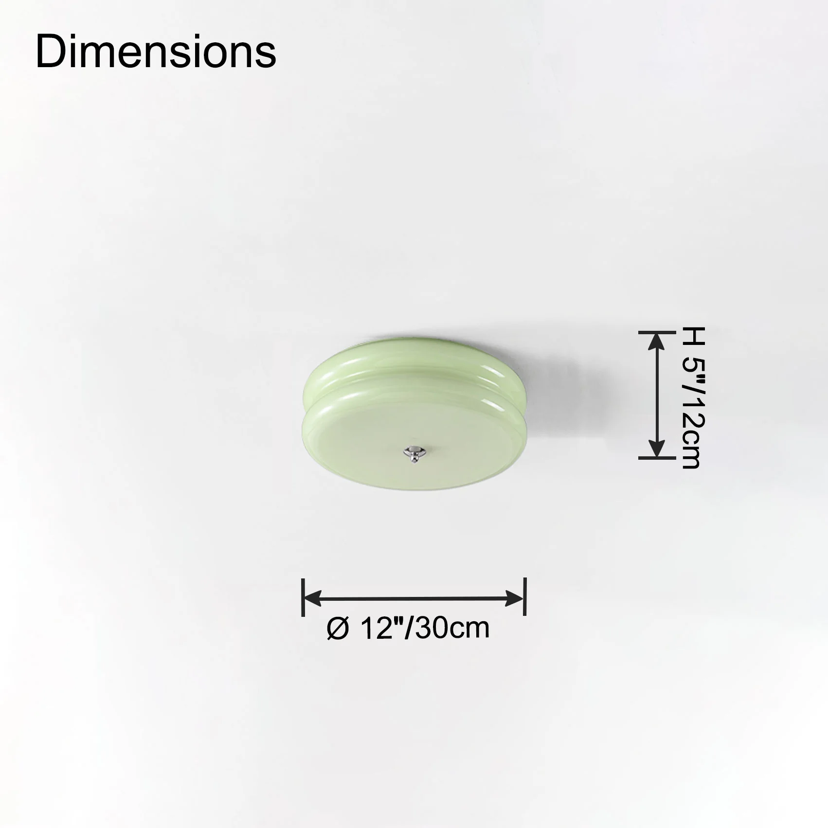 WOMO Round Cream Glass Flush Mount Ceiling Light-WM1132 - Image 37